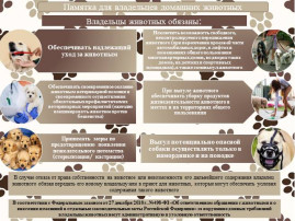 Памятка для владельцев домашних животных Памятка для владельцев домашних животных.